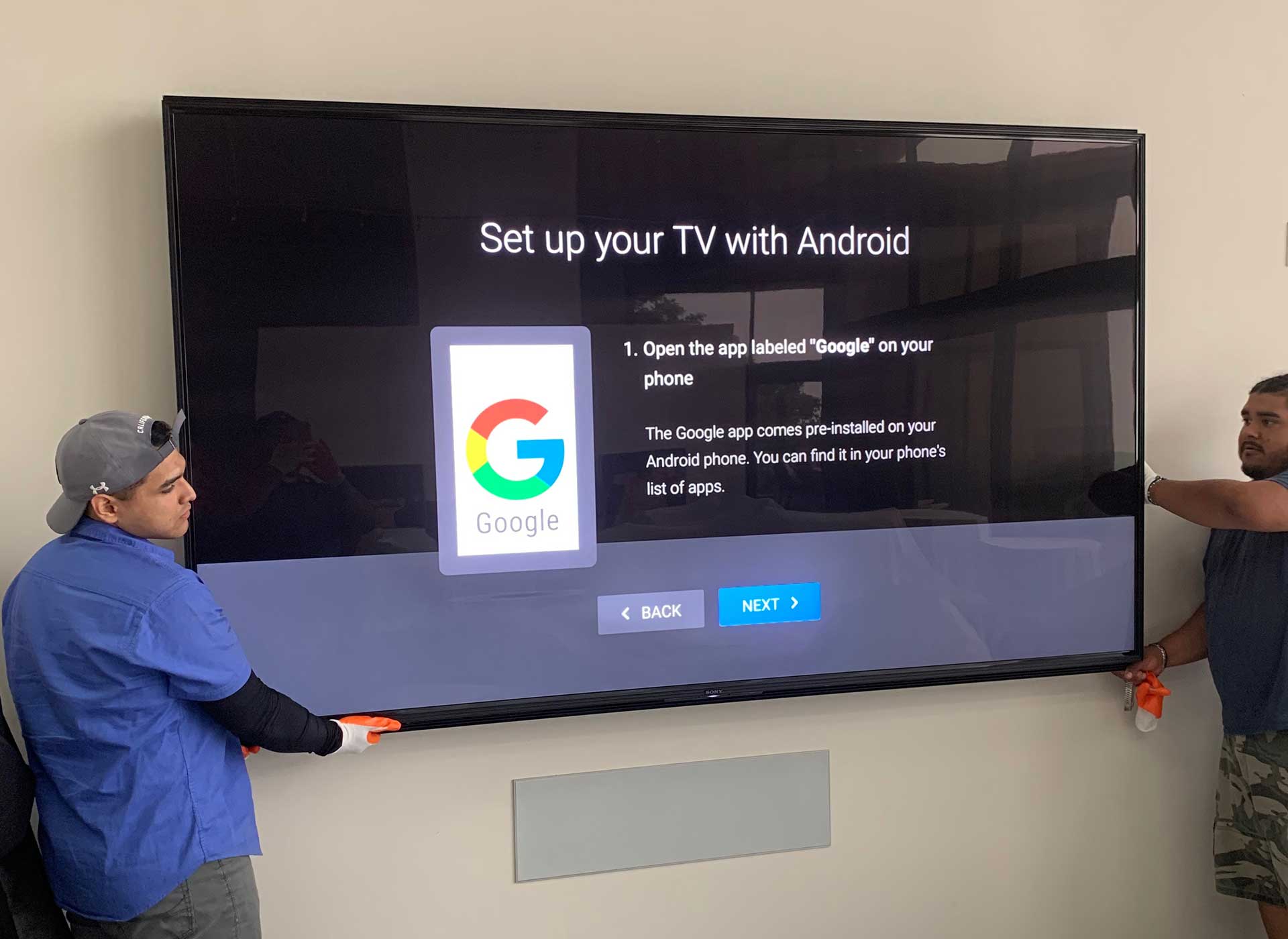 TV Installation by MIR Audio Video Team